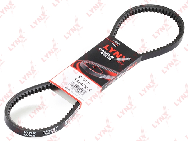 Купить LYNX 13X875LX Ремень клиновой подходит для ALFA ROMEO 155 2.0T 92-97, DAEWOO Espero 1.8-2.0, MITSUBISHI L200 2.5TD 96, OPEL Vectra A 1.6-2.0 95, TOYOTA Hilux 2.4D 94, VW LT 2.4D 96 13X875LX