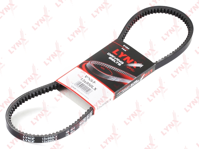 Купить LYNX 13X950LX Ремень клиновой подходит для ALFA ROMEO 145/146 1.4-1.6 94-96, HYUNDAI H-1 2.5TD 01, MITSUBISHI Pajero 2.8TD 94-00, VW Golf II 1.6-1.8 91/Passat 1.8-2.0 96 13X950LX