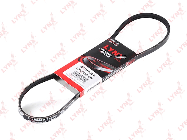 Купить LYNXAUTO 3PK0848 Ремень поликлиновой (EPDM, Power Max)