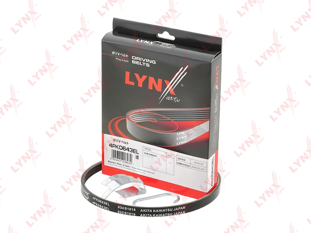 Купить LYNXAUTO 4PK0643EL Ремень поликлиновой эластичный