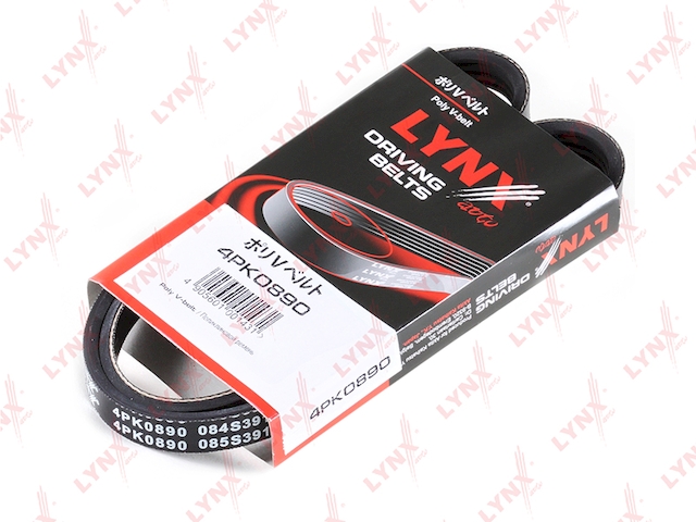 Купить LYNX 4PK0890 Ремень поликлиновой подходит для AUDI 80/100/A6 2.0 92-97 , BMW 3(E36) 1.6-1.8/5(E34) 1.8, HYUNDAI Elantra 1.8 00/i30 07/Trajet 04/Tucson 04 2.0, KIA Ceed 06/Cerato 04/Sportage 04 2 4PK0890