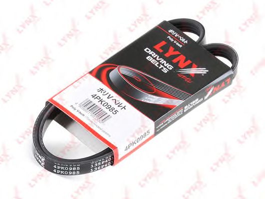 Купить LYNX 4PK0985 Ремень поликлиновой подходит для CADILLAC CTS 5.7 05, FIAT Ducato 2.3TD 02, MITSUBISHI Galant 2.0 96/L200 2.0-2.4 96/Outlander 3.0 06/SpaceGear 2.0-2.4 95-00 4PK0985