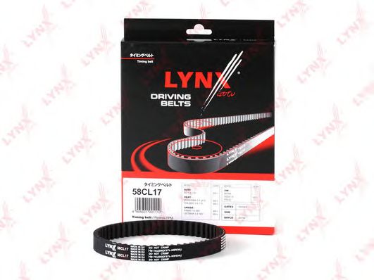 Купить LYNX 58CL17 Ремень ГРМ подходит для AUDI A2 1.4-1.6 00-05, SEAT Cordoba 99-09/Ibiza 99 1.4, SKODA Fabia 99/Octavia 00/Roomster 06 1.4, VW Bora 1.4-1.6 16V 98-05/Caddy 1.4 00/Golf IV 1.4-1.6 97-05/ 58CL17