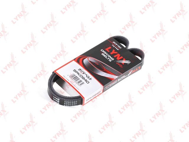 Купить LYNX 5PK0940 Ремень поликлиновой подходит для FIAT Brava 1.6 95-01/Ducato 1.9D 95-02, MITSUBISHI Galant 2.0TD 96-04/2.4 99-03, OPEL Astra G 1.4-2.0 98-05/H 1.8 04/Vectra C 1.6-1.8 02/Zafira 1.6-1.8 9 5PK0940