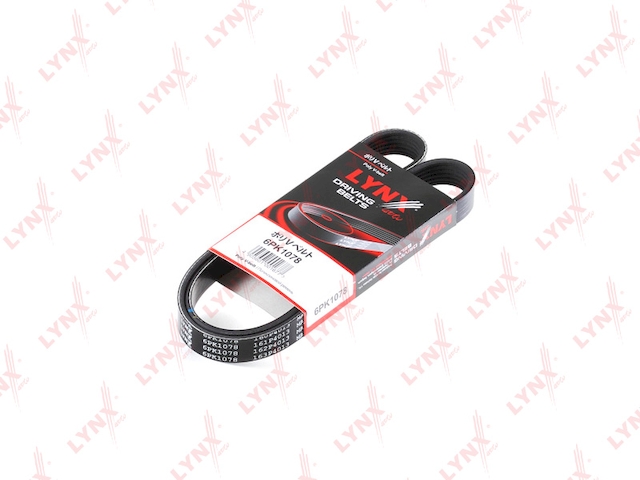 Купить LYNX 6PK1078 Ремень поликлиновой подходит для AUDI A4 1.6-1.8T 00-04, CITROEN Berlingo 1.8 97/Xsara 1.8 97-00, VW Bora/Golf IV 1.4/1.6 00-06 6PK1078
