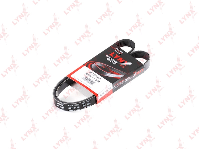 Купить LYNX 6PK1138 Ремень поликлиновой подходит для FIAT Bravo 2.0 95-98/Marea 2.0 01, HONDA Jazz 1.2-1.4 02, RENAULT Scenic 1.9TD 99-03/Megane 1.9TD 01, VW Caddy 1.9TD 05/Transporter 5 1.9TD 06 6PK1138