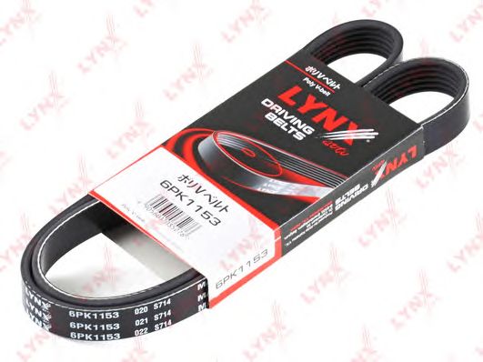 Купить LYNX 6PK1153 Ремень поликлиновой подходит для CITROEN Jumper 1.9 td 94-02, FIAT Ducato 1.9D 94-02, PEUGEOT 307 2.0 00, VW Caddy/Golf 1.4-1.6 91-97/Vento 1.4-1.8 91-98 6PK1153