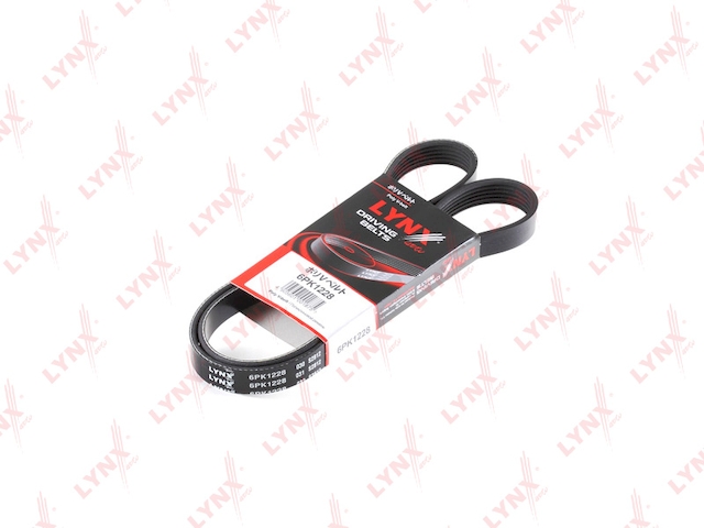 Купить LYNX 6PK1228 Ремень поликлиновой подходит для FIAT Punto 1.9TD 99, FORD Scorpio 2.0 94/Sierra 2.0 90-93, TOYOTA Avensis 1.6-2.0 09/Rav 4 2.0 08 6PK1228