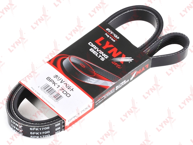 Купить LYNX 6PK1700 Ремень поликлиновой подходит для BMW 3(E90) 2.0D 05/5(F10) 2.0D 10/X3(F25) 2.0D 10, CITROEN Berlingo 1.6 08/Xantia 1.9D 94-98, FORD Fiesta 1.3 01, HYUNDAI Coupe 2.7 02, Sonata 2.7 01 6PK1700