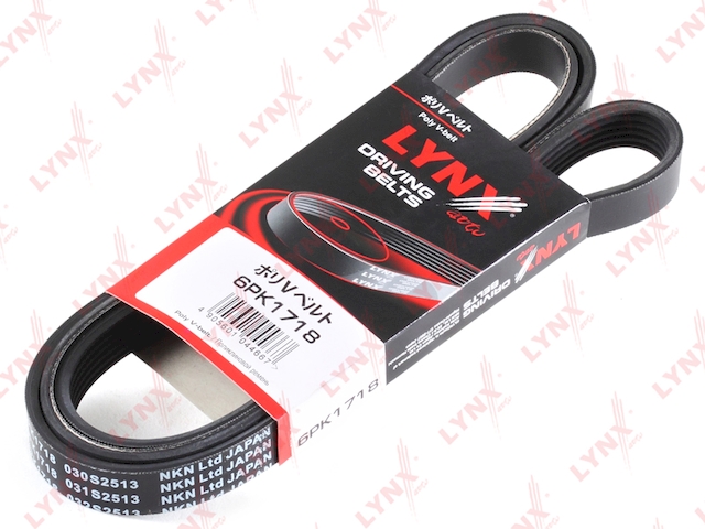 Купить LYNX 6PK1718 Ремень поликлиновой подходит для FORD Focus 1.8TD 99-04 / Mondeo 1.6-2.0 93-00 / Tourneo 1.8D-TD 02 / Transit 1.8D-TD 02, JEEP Compass / Patriot 2.0D 06, MITSUBISHI Grandis 2.0D 05 / L 6PK1718