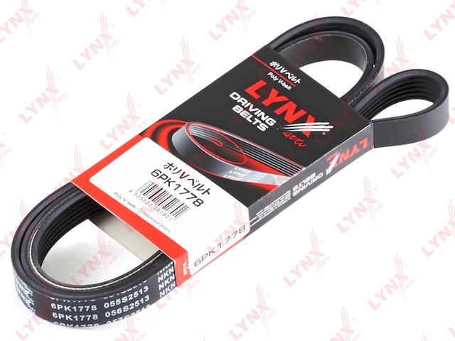 Купить LYNX 6PK1778 Ремень поликлиновой подходит для ALFA ROMEO 145 1.9D 99-01, FIAT Bravo 1.9D 98-01, FORD Fiesta 1.25-1.4 95-02 / Transit 2.0-2.3 94-06 / Transit Tourneo 2.0 94-00, MAZDA 121 1.25 96-03, MER 6PK1778