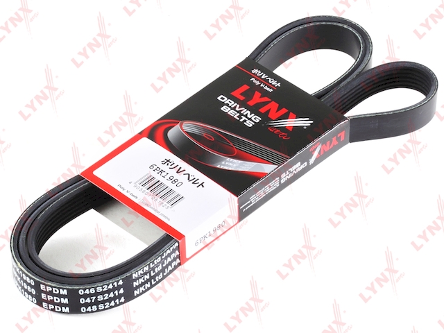 Купить LYNX 6PK1980 Ремень поликлиновой подходит для CADILLAC CTS 3.2 02-07, CHEVROLET Captiva 2.4 11, JEEP Cherokee 2.5 91-01, MB 190(W201) 2.0-2.5 93 / E200-230(W124) 93, OPEL Antara 2.4 10 / Insignia 2 6PK1980