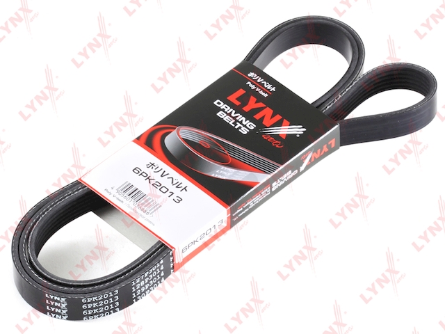Купить LYNX 6PK2013 Ремень поликлиновой подходит для KIA Sephia 1.8 16V 95/Shuma 1.8 16V 97, MAZDA 3 1.4-1.6 03, SAAB 900 2.0-2.3 93-98 6PK2013