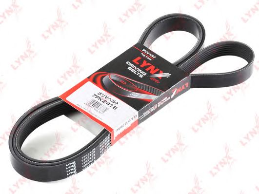 Купить LYNX 7PK2418 Ремень поликлиновой подходит для MB C180K-230K(W203) 02/C180-200K(W204) 07, E200-K(W211) 02/E200(W212) 11, MITSUBISHI Pajero III 3.5 00/IV 3.8 07 7PK2418