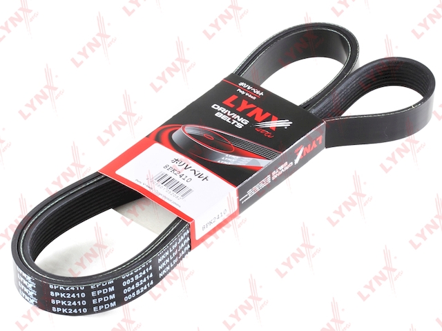 Купить LYNX 8PK2410 Ремень поликлиновой подходит для TOYOTA LAND Cruiser(J200) 4.6-5.7 07 / Sequoia 4.6-5.7 08 / Tundra 4.6-5.7 07, LEXUS GX460 09 / LX570 07 8PK2410