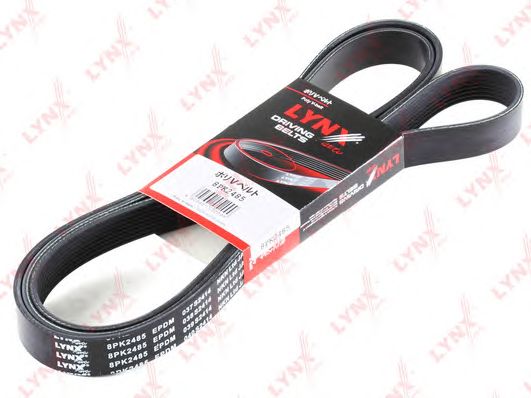 Купить LYNX 8PK2485 Ремень поликлиновой подходит для FORD Expedition 4.6-5.4 96-02, JEEP Grand Cherokee 3.1D 99-05, LINCOLN Navigator 5.4 97-02 8PK2485