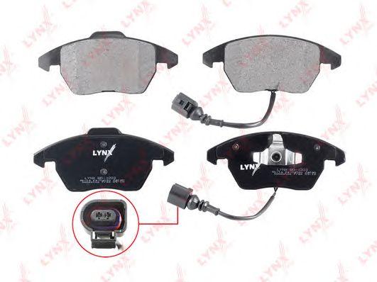 Купить LYNX BD-1203 Колодки тормозные передние подходит для AUDI A3 03/ TT 06, SEAT Leon/Toledo, SKODA Octavia 04/Superb 08, VW Golf V-VI/Jetta 05/Passat 05/Touran 03 BD-1203