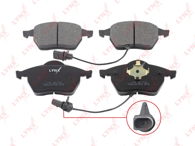 Купить LYNX BD-1216 Колодки тормозные передние подходит для AUDI A4 1.8T-2.8 99-04/A6 1.8-2.8 04, FORD Galaxy 1.9TD 00, SEAT Leon 1.8T 99-05, SKODA Superb 08, VW Passat 1.6-2.8 96-05 (ALL ATE) BD-1216