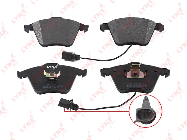 Купить LYNX BD-1217 Колодки тормозные передние подходит для AUDI A4 1.0-3.0TD 04-07/ A6 2.0-3.2 04/ A8 3.7-4.2 02-10 BD-1217