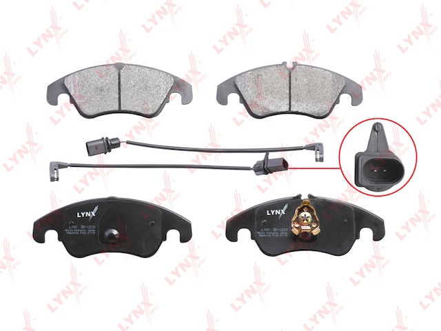 Купить LYNX BD-1219 Колодки тормозные передние подходит для AUDI A4(8K) 1.8T-3.2 08 / A4 Allroad 2.0D-3.0D 09 / A5 1.8T-3.2 08 / Q5 2.0D-3.2 08 BD-1219
