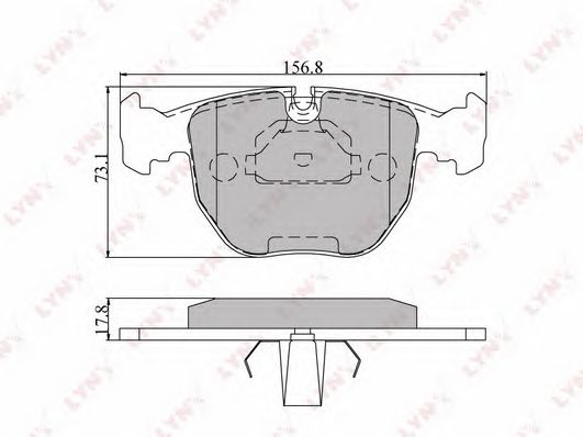 Купить LYNX BD-1401 Колодки тормозные передние подходит для BMW 5 (E39) 00-03/7(E38) 4.0 96-01/X3(E83) 3.0D 06/X5(E53) 3.0-4.4 BD-1401