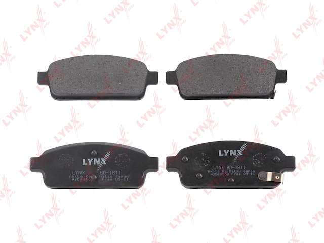 Купить LYNX BD-1811 Колодки тормозные задние подходит для CHEVROLET Cruze 09, OPEL Astra J 1.3D-2.0TD 09 BD-1811