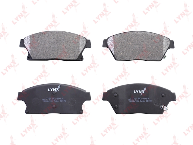 Купить LYNX BD-1813 Колодки тормозные передние подходит для CHEVROLET Cruze 1.6-2.0D 09 / Orlando 1.4-2.0D 11 / Volt EV 150 11, DAIHATSU Charade 1.33 11, OPEL Ampera EV 150 11 / Astra J 1.4-1.7D 09 / Mo BD-1813