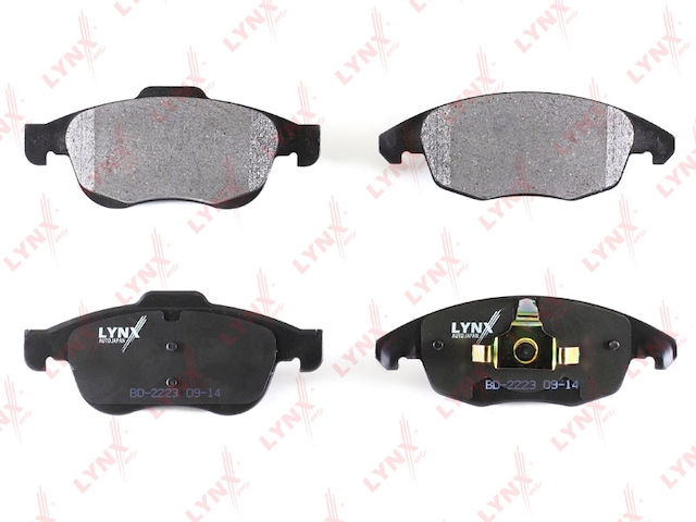 Купить LYNX BD-2223 Колодки тормозные передние подходит для CITROEN Berlingo 1.6-1.6D 08 / C4 1.6-1.6D 09 / DS4 1.6-1.6D 11, PEUGEOT 5008 1.6-1.6D 09 / Partner 1.6-1.6D 08 BD-2223
