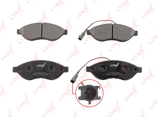 Купить LYNX BD-2828 Колодки тормозные передние подходит для CITROEN Jumper, FIAT Ducato, PEUGEOT Boxer 2.2D-3.0D 07 BD-2828