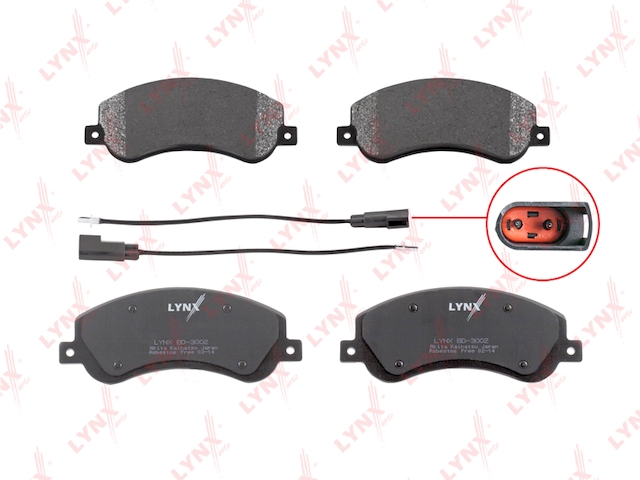 Купить LYNX BD-3002 Колодки тормозные передние подходит для FORD Transit 06/Transit Bus 06/Transit Tourneo 06 BD-3002