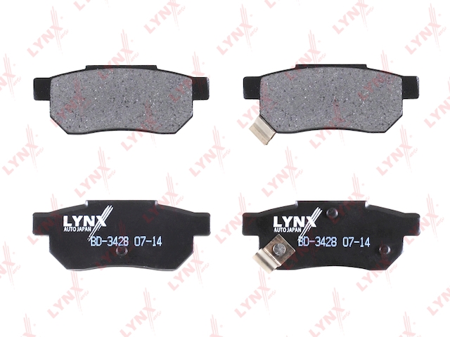 Купить LYNX BD-3428 Колодки тормозные задние подходит для HONDA Jazz 1.4 08 / Civic 1.5-2.0D 91-01 / Concerto 1.5-1.8D 95 / Prelude(BA) 2.0 92 BD-3428