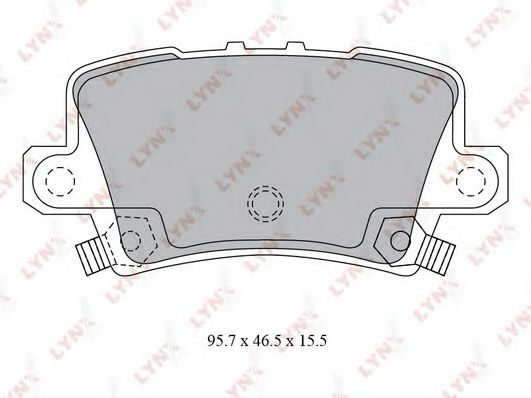 Купить LYNX BD-3432 Колодки тормозные задние подходит для HONDA Civic 1.4-2.2D 06 BD-3432