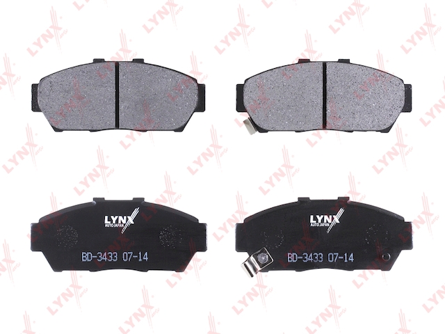 Купить LYNX BD-3433 Колодки тормозные передние подходит для HONDA Integra 1.6 93 / 1.8 93-01 BD-3433