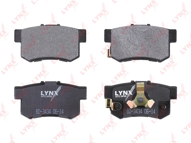 Купить LYNX BD-3434 Колодки тормозные задние подходит для HONDA Accord VII 2.0 03 / VIII 2.0-2.4 08 / CR-V II 2.0-2.2D 02-06 / IV 2.0 12 / FR-V 1.7-2.2D BD-3434