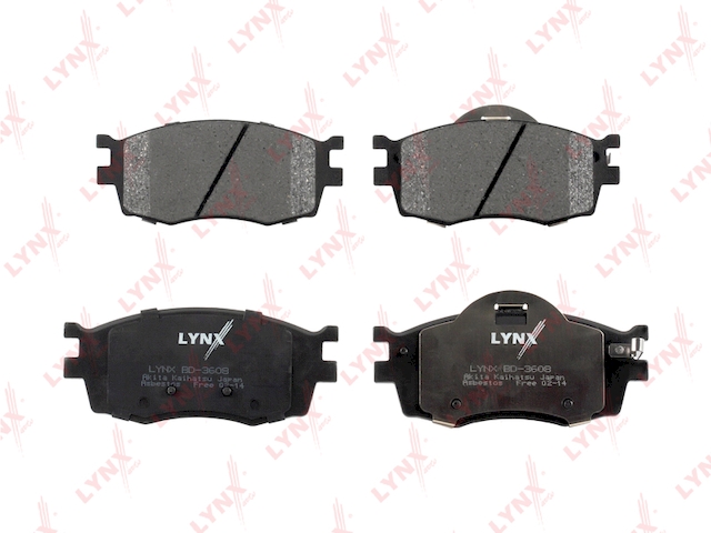 Купить LYNX BD-3608 Колодки тормозные передние подходит для HYUNDAI Accent 05/i20 08, KIA Rio 05 BD-3608