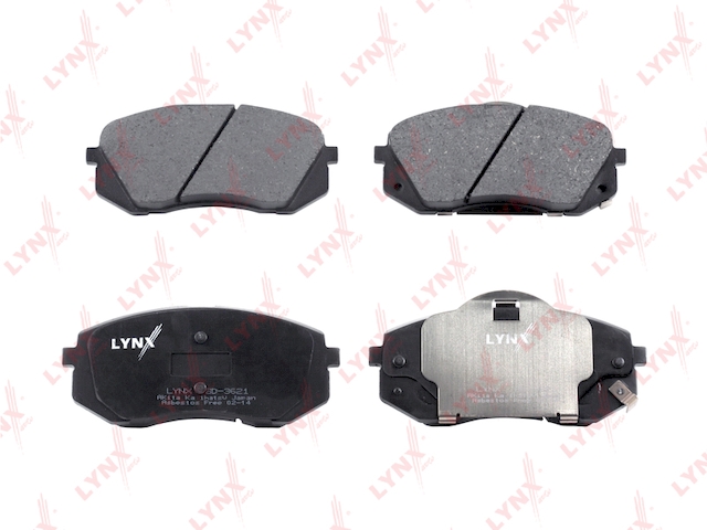 Купить LYNX BD-3621 Колодки тормозные передние подходит для HYUNDAI iX35 2.0 10, KIA Sportage 2.0 10 BD-3621