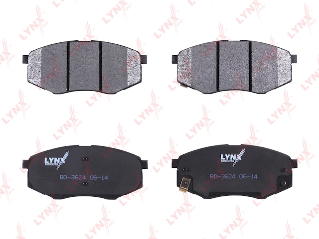 Купить LYNX BD-3624 Колодки тормозные передние подходит для HYUNDAI Sonata 2.0-2.4 09 BD-3624