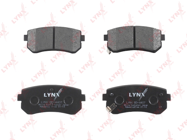 Купить LYNX BD-4407 Колодки тормозные задние подходит для HYUNDAI Accent 05/i30, KIA Ceed/Pro Ceed/Rio II 05 BD-4407