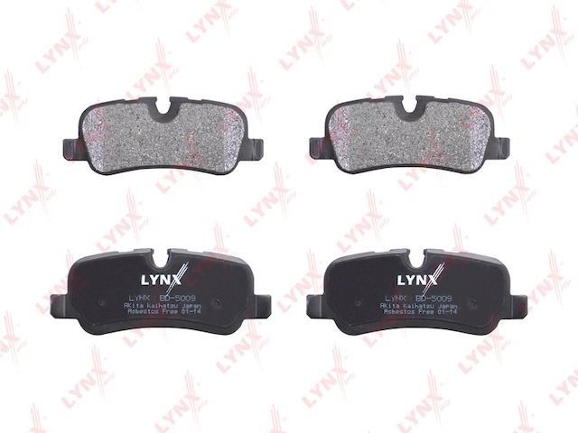 Купить LYNX BD-5009 Колодки тормозные задние подходит для LAND ROVER Discovery III/IV 2.7D-5.0 04 / Range Rover III 3.0D-4.4 02-12 / Range Rover Sport 2.7D-5.0 05 BD-5009