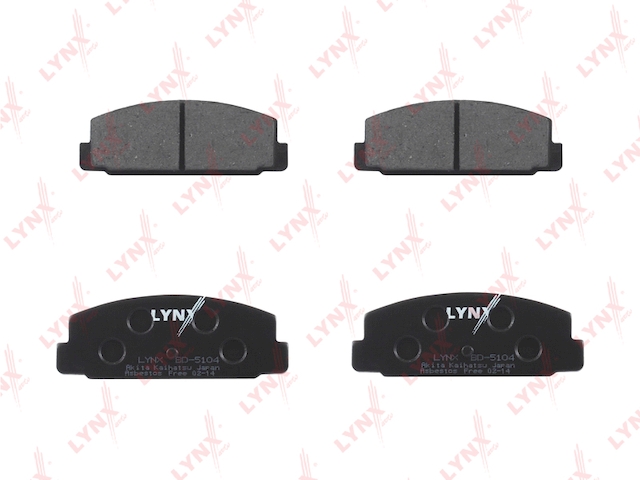 Купить LYNX BD-5104 Колодки тормозные задние подходит для MAZDA 323 01-04/626 2.0 97-02/Premacy 99 BD-5104