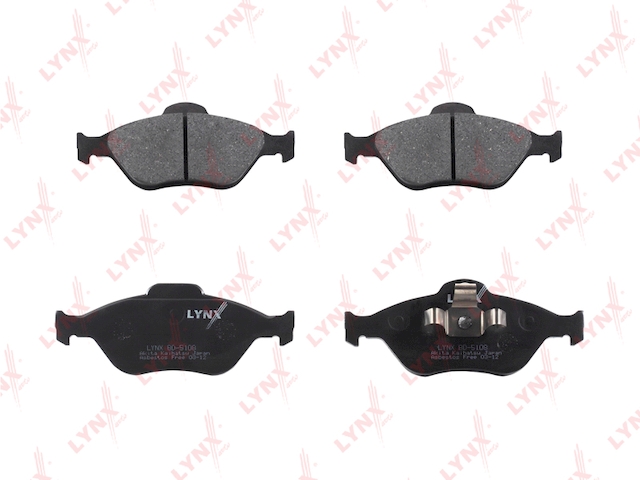 Купить LYNX BD-5108 Колодки тормозные передние подходит для FORD Fusion 02/Fiesta (Вент.) 00-01/01/Ka 1.6 03-08/Puma 00-02, MAZDA 2 03-07 BD-5108