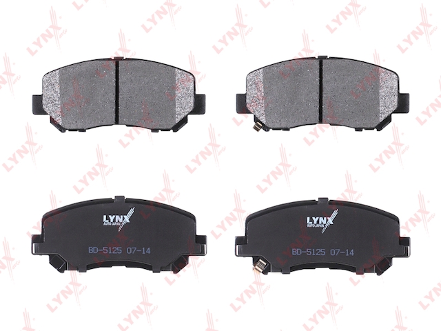 Купить LYNX BD-5125 Колодки тормозные передние подходит для MAZDA CX-5 2.0-2.2D 11 BD-5125
