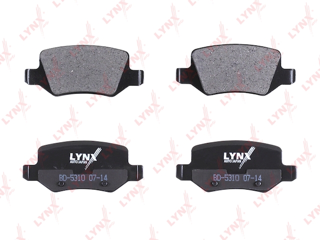 Купить LYNX BD-5310 Колодки тормозные задние подходит для MB A160-200T(W168/9) 97-12 / B150-200T(W245) 05-11 / Vaneo(414) 1.6-1.9 02-05 BD-5310