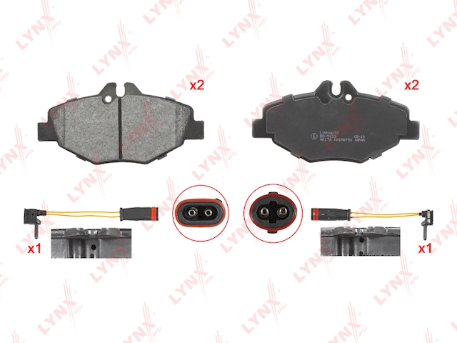Купить LYNX BD-5323 Колодки тормозные передние подходит для MB E200-350(W211) 02-08 BD-5323