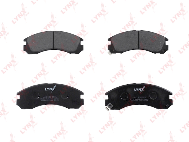 Купить LYNX BD-5501 Колодки тормозные передние подходит для CITROEN C-Crosser 07, MITSUBISHI Galant 97-04/Outlander 03/Pajero 00/Pajero Sport 98, PEUGEOT 4007 07 BD-5501
