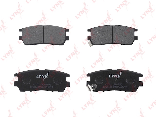 Купить LYNX BD-5502 Колодки тормозные задние подходит для MITSUBISHI Pajero 00/Pajero Sport 98/Space Gear 00 BD-5502