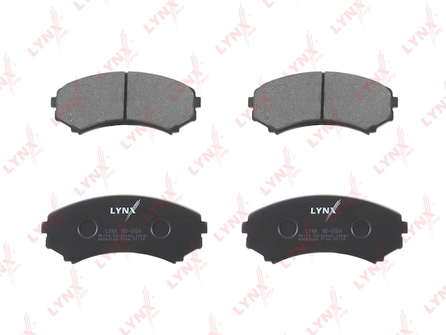 Купить LYNX BD-5506 Колодки тормозные передние подходит для MAZDA Mpv 99, MITSUBISHI Pajero III-IV 00/Pajero Sport 2.5TD 02 BD-5506