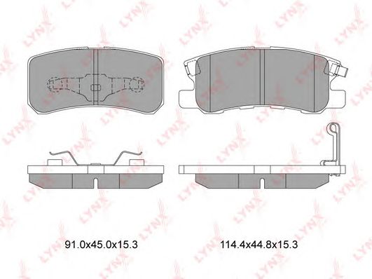 Купить LYNX BD-5507 Колодки тормозные задние подходит для CITROEN C-Crosser 07, MITSUBISHI Pajero 2.5-3.8 00/Pajero Sport 97/Outlander XL 07, PEUGEOT 4007 07 BD-5507