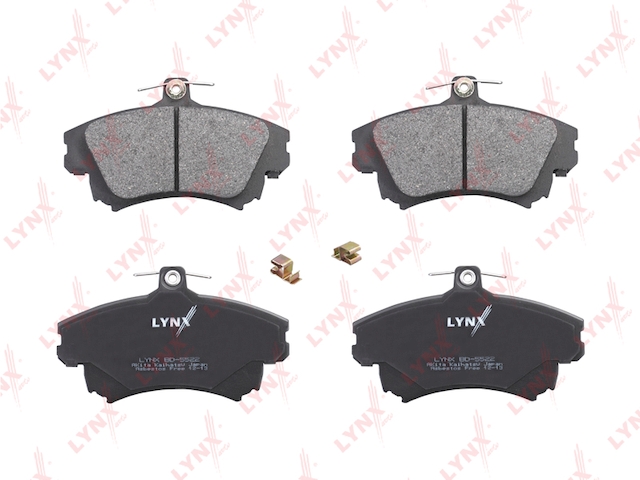 Купить LYNX BD-5522 Колодки тормозные передние подходит для MITSUBISHI Carisma 1.6-1.9D 00-06 / Colt VI 1.5 05, SMART Forfour 1.5 05-06, VOLVO S40 1.6-2.0T 95-03 BD-5522