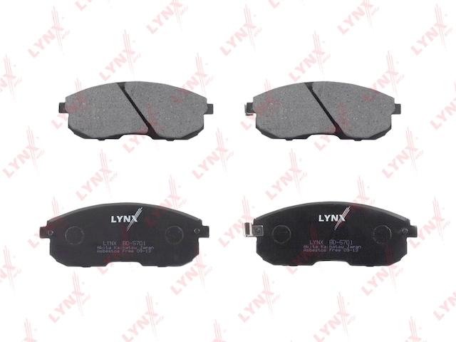 Купить LYNX BD-5701 Колодки тормозные передние подходит для INFINITI I30 3.0, NISSAN Maxima QX(A32) 2.0/(J30) 3.0 00/Teana 2.5/3.5 08 BD-5701